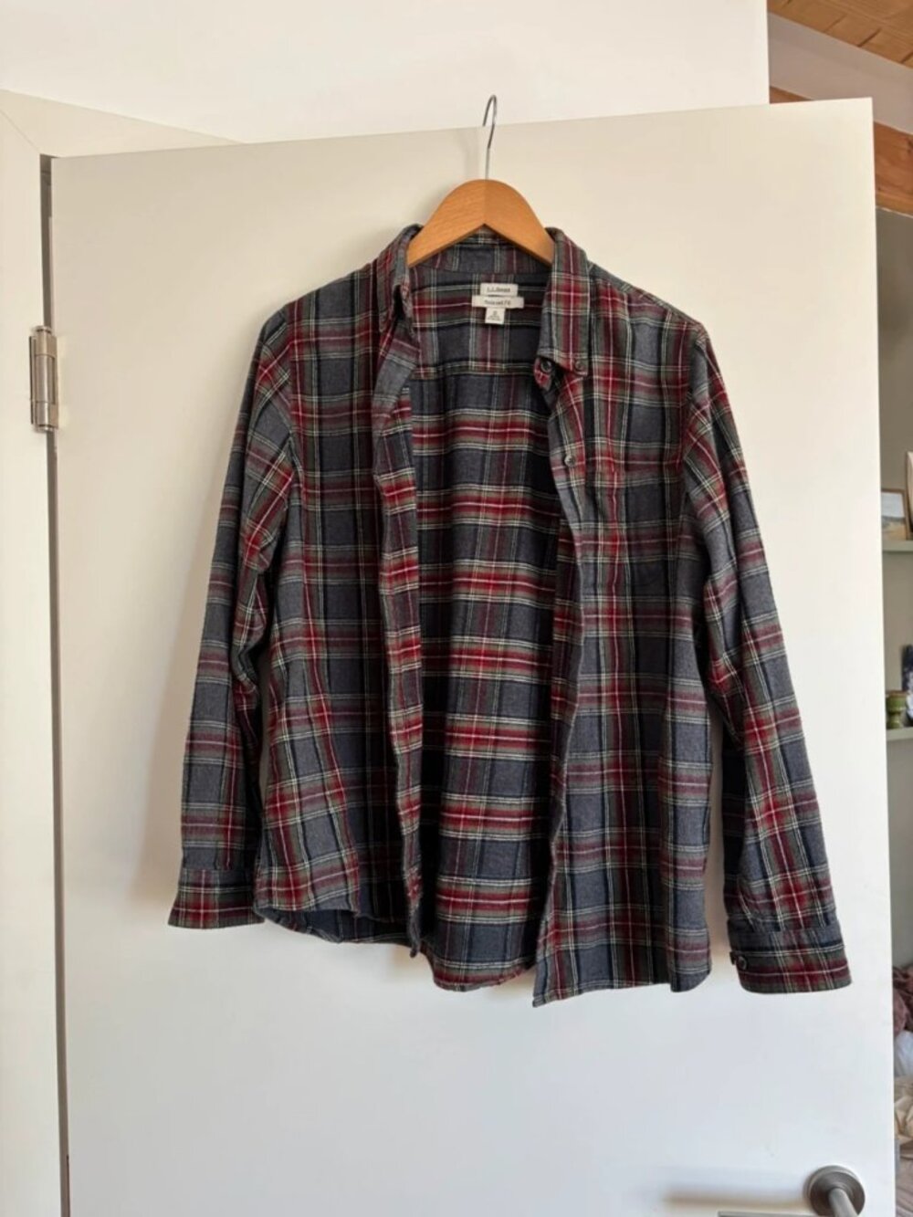 Vintage Plaid Flannel Shirt M